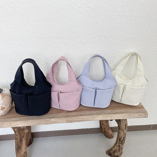 Damen Einkaufstasche mit stylischen Seitentaschen Nord Taschen