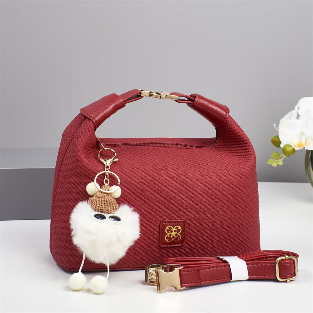Damen Handtasche mit strukturiertem Design und abnehmbarem Tragegurt Nord Taschen