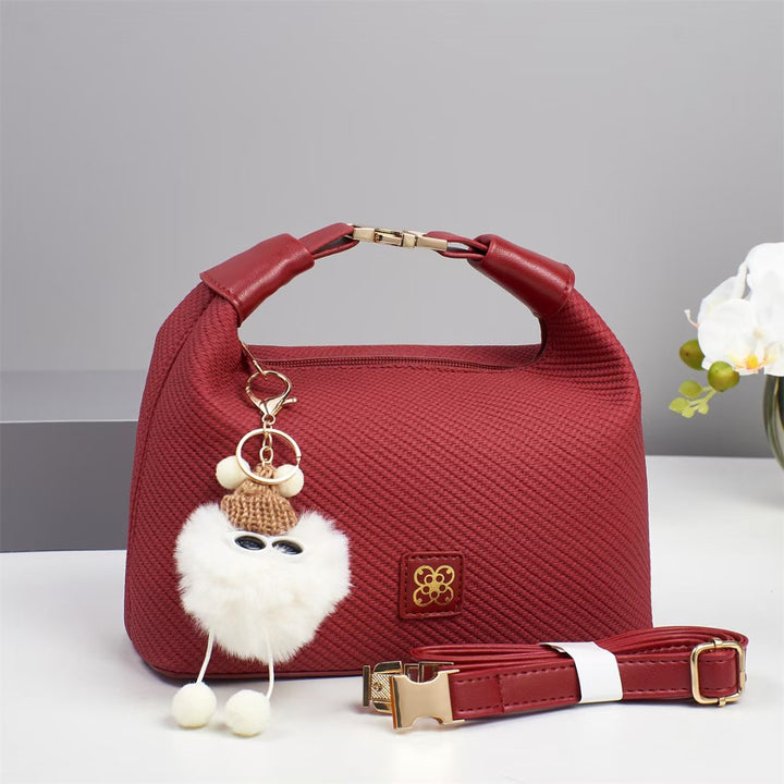 Damen Handtasche mit strukturiertem Design und abnehmbarem Tragegurt Nord Taschen