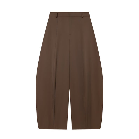 Damen Culotte-Hose mit hoher Taille, markanten Mittelfalten und kastiger Silhouette Nord Taschen