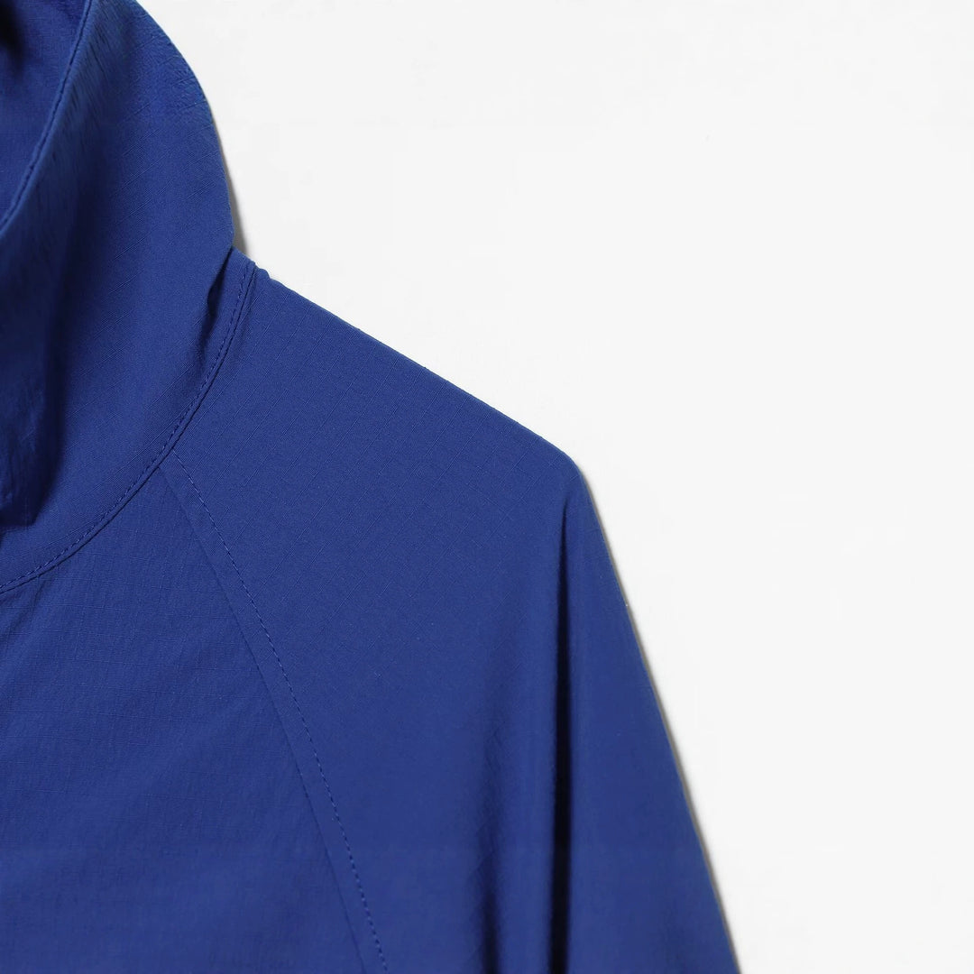 Damen Kurzjacke mit Stehkragen gerafften Ballonärmeln und Tunnelzugsaum Nord Taschen