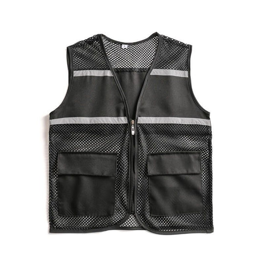 Unisex Sichtbare Utility-Weste mit atmungsaktivem Mesh, Reflektorbändern und großzügigen Fronttaschen Nord Taschen