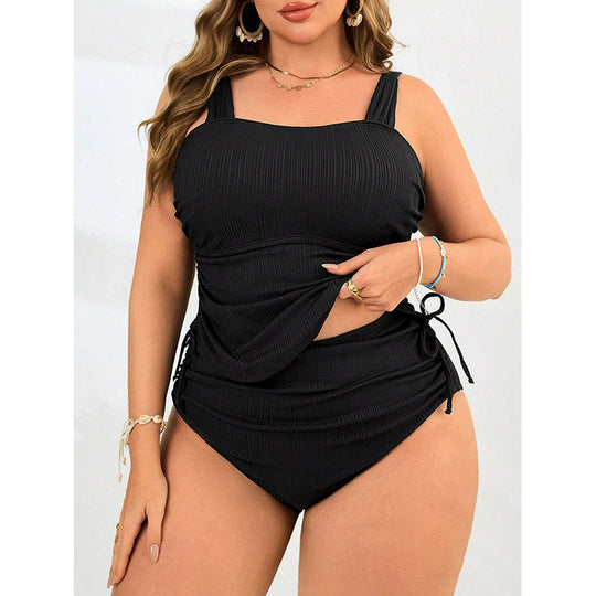 Damen Tankini mit seitlichen Rüschendetails und verstellbaren Trägern Nord Taschen