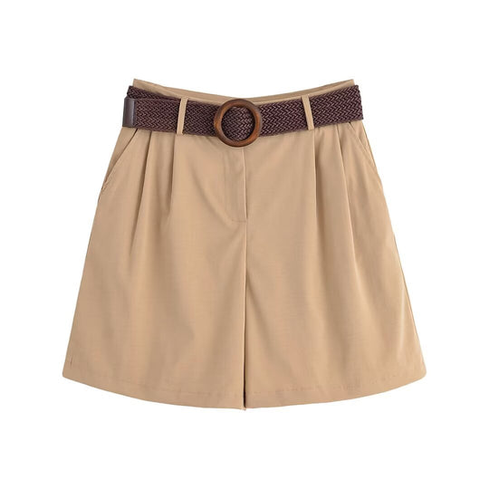 Damen Oversize-Hemdbluse mit dreiviertel-Ärmeln und Manschetten Nord Taschen
