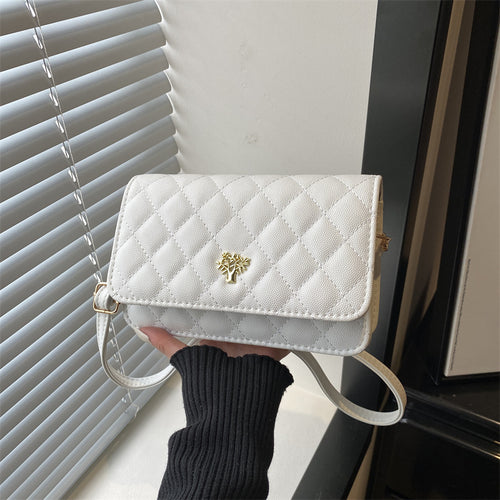 Damen Umhängetasche mit eleganter Steppung und goldenen Akzenten Nord Taschen
