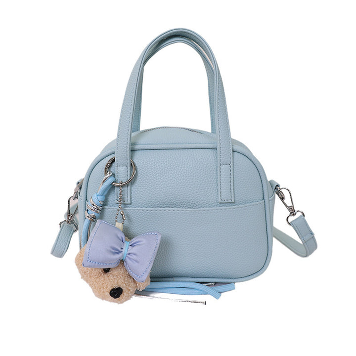 Damen Mini-Handtasche mit verspieltem Tieranhänger Nord Taschen