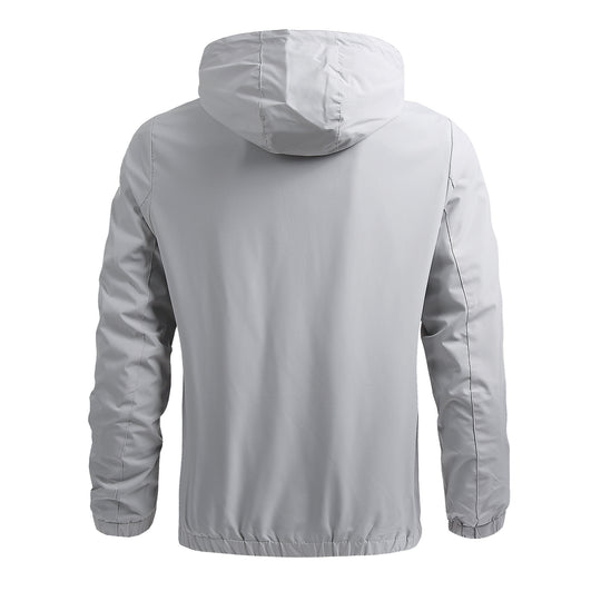 Herren Atmungsaktive Outdoorjacke mit verstellbarem Kragen Nord Taschen