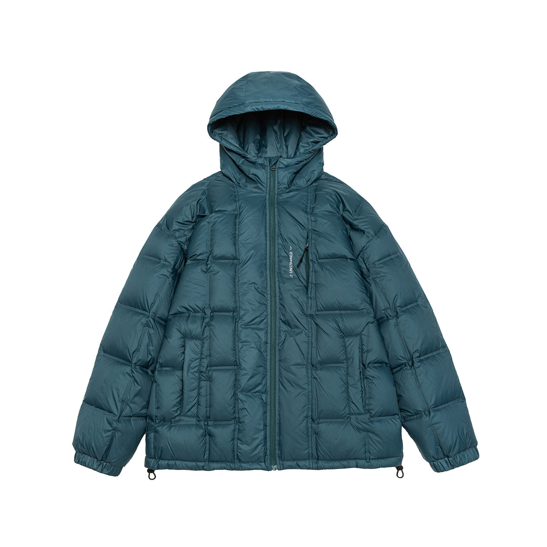 Unisex Oversize Steppjacke mit Kapuze, Daunenoptik und Tunnelzug Nord Taschen