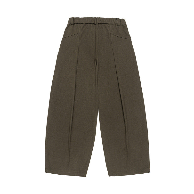 Damen Weite High‑Waist Plissee-Culotte-Hose mit Bundfalten und Gürtelschlaufen Nord Taschen