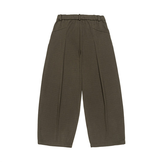 Damen Weite High‑Waist Plissee-Culotte-Hose mit Bundfalten und Gürtelschlaufen Nord Taschen