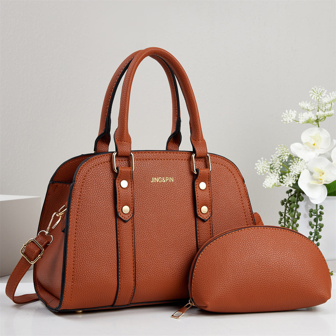 Damen Elegante Handtasche mit abnehmbarer Kosmetiktasche Nord Taschen