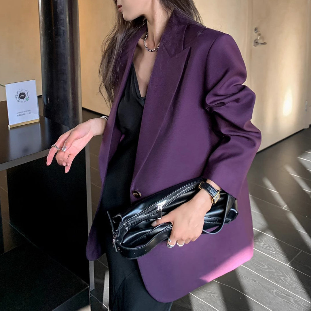 Damen Stilvoller Oversized Blazer Nord Taschen