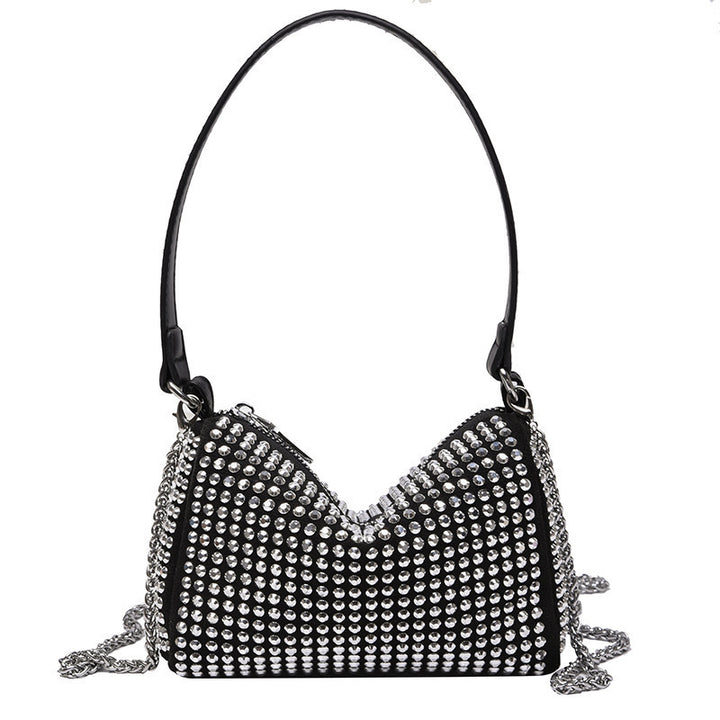 Damen Glamouröse Handtasche mit funkelnden Strassakzenten Nord Taschen