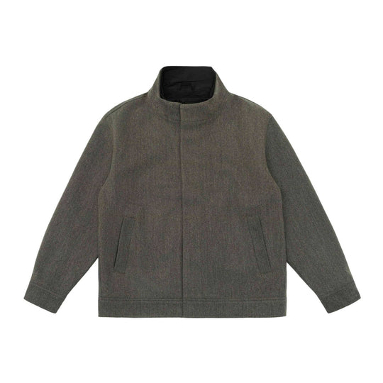Herren Kurzjacke aus Wollmix im Boxy‑Cut mit hoch geschlossenem Funnelkragen Nord Taschen