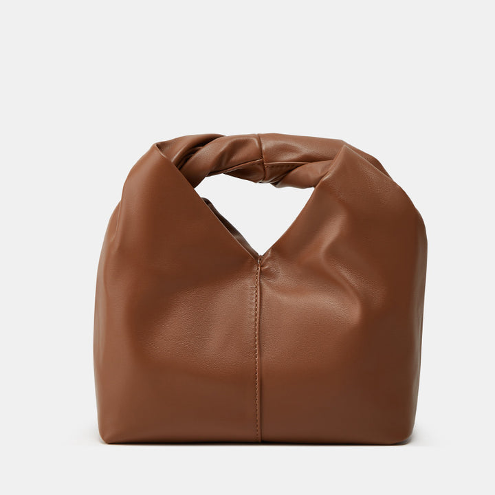 Damen Hobo-Tasche mit dekorativem Knotenverschluss und geschmeidiger Kunstlederoberfläche Nord Taschen