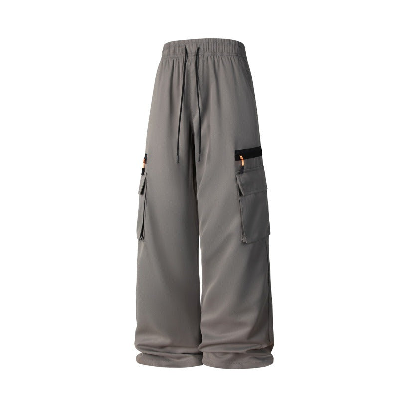 Herren Weite Cargo-Hose im Oversize-Schnitt mit elastischem Tunnelzugbund und Multifachtaschen Nord Taschen