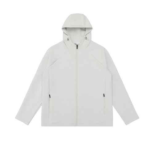 Unisex Minimalistische Kapuzen‑Zipjacke aus Softshell‑Fleece mit Raglanärmeln und wasserabweisenden Reißverschlusstaschen Nord Taschen