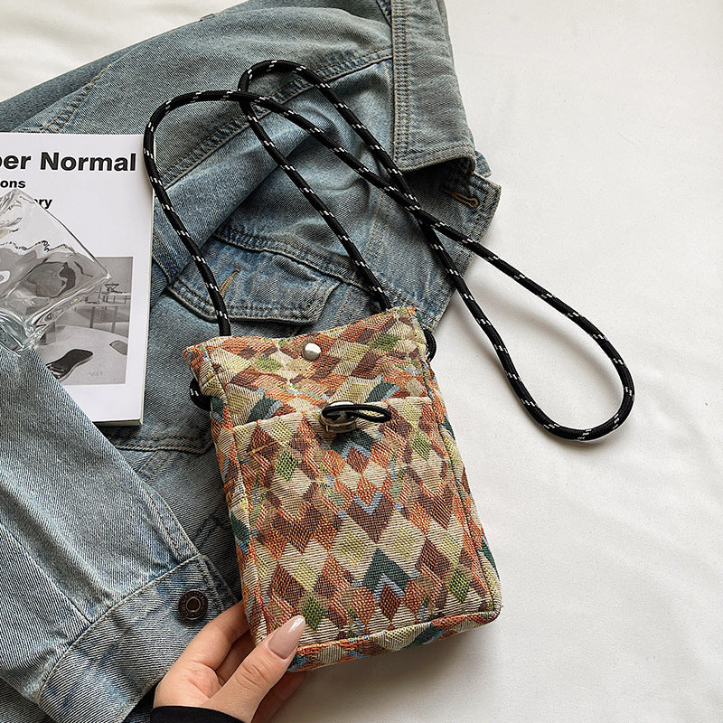 Damen praktische Umhängetasche mit stilvollem Muster Nord Taschen