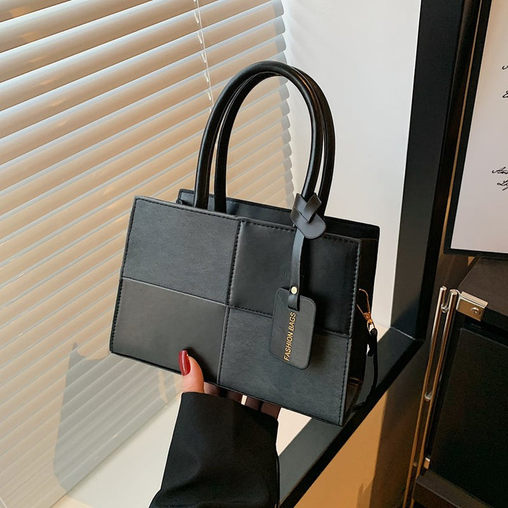 Damen elegante Handtasche mit strukturiertem Patchwork-Design Nord Taschen