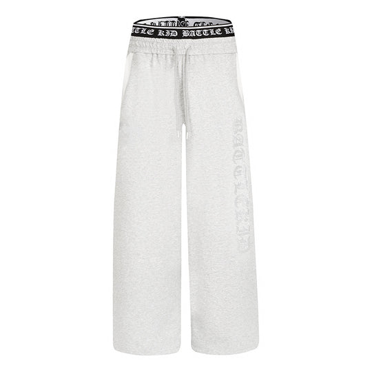 Damen weite Lounge-Jogginghose mit hohem Logobund, Gothic-Print und Kordelzug Nord Taschen