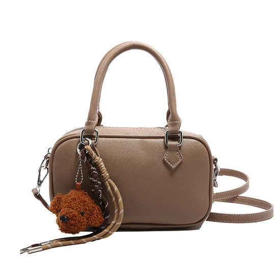 Damen modische Handtasche mit abnehmbarem Tieranhänger Nord Taschen