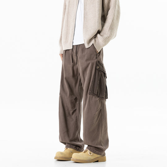 Herren Cargo-Hose mit Kordelbund, weitem Schnitt und Mehrfachtaschen Nord Taschen