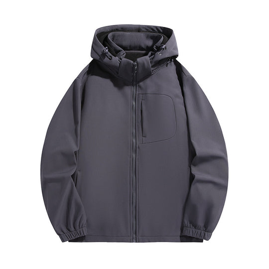 Herren Leichte Softshell‑Kapuzenjacke mit wasserabweisender Membran und Brusttasche Nord Taschen