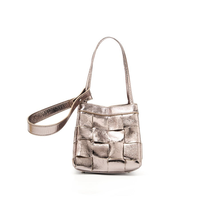 Damen trendige Schultertasche im modernen Flecht-Design Nord Taschen