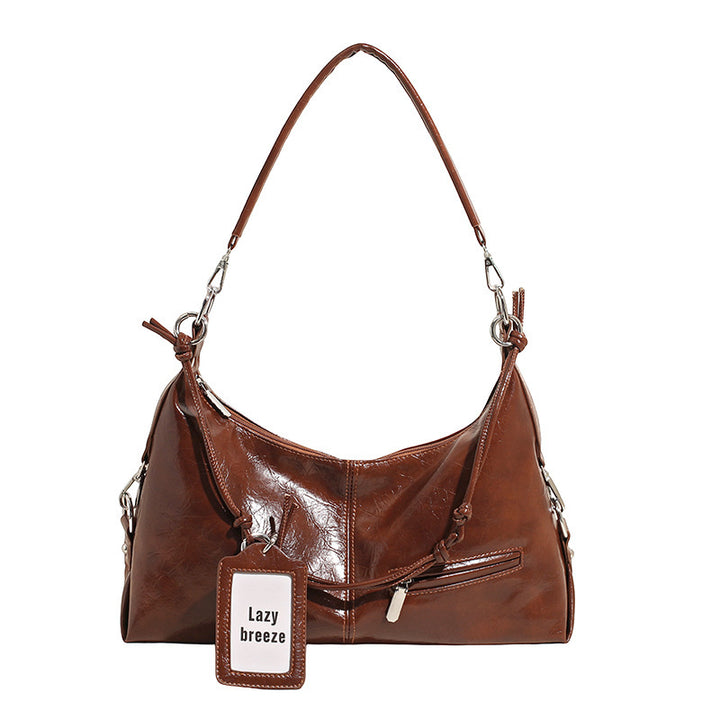 Damen Hobo-Tasche aus hochwertigem Kunstleder mit elegantem Kordelzug Nord Taschen