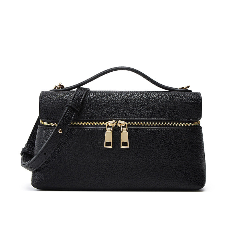 Damen Handtasche mit luxuriösem, strukturiertem Design und goldenen Akzenten Nord Taschen