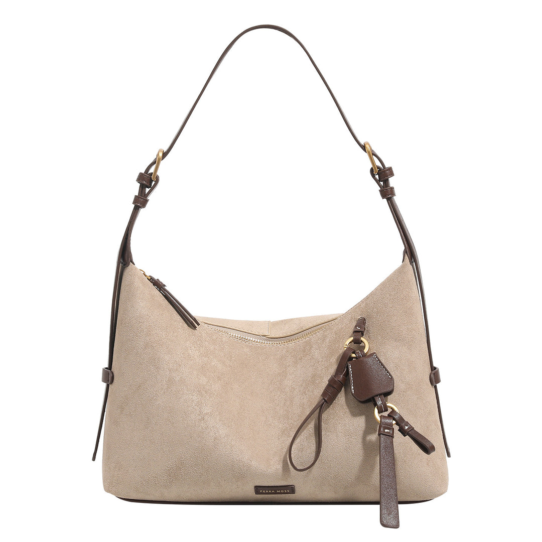 Damen Hobo-Tasche aus hochwertigem Wildleder mit zeitgenössischem Design Nord Taschen