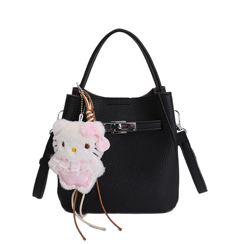 Damen Mini-Handtasche mit süßem Anhänger Nord Taschen