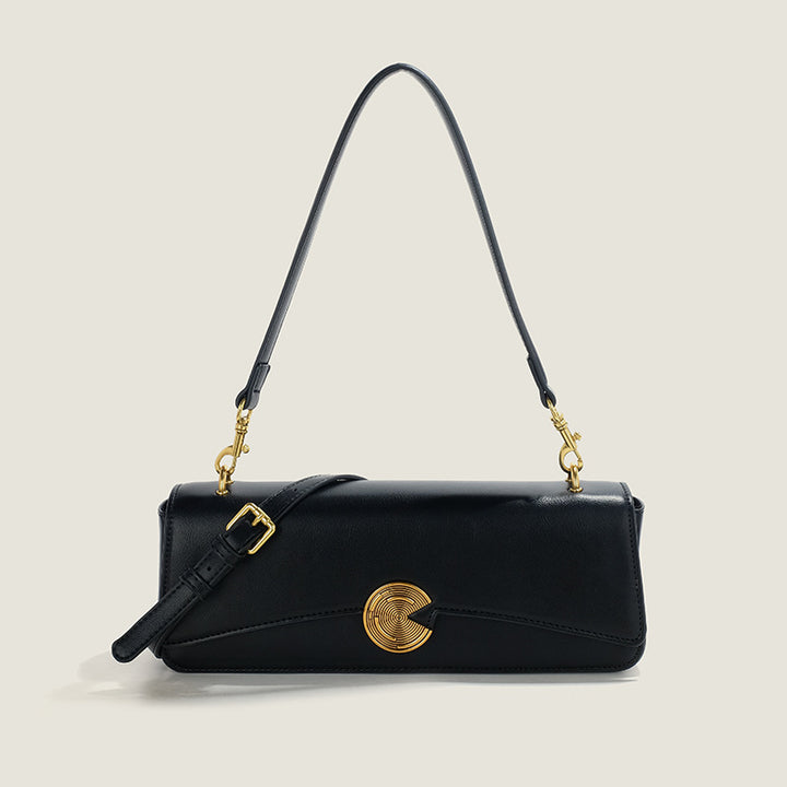 Damen Umhängetasche mit elegantem Druckverschluss und luxuriösen Goldakzenten Nord Taschen