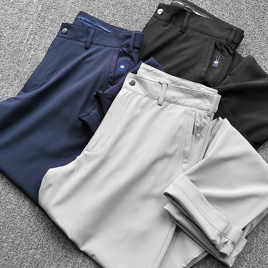 Herren Chinohose im schmalen Schnitt mit Stretch, Bügelfalte und schrägen Eingrifftaschen Nord Taschen