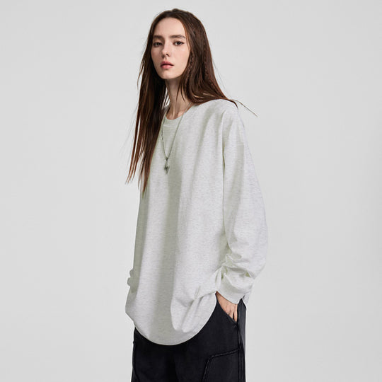 Herren Oversize-Langarmshirt mit überschnittener Schulter und Rundhalsausschnitt Nord Taschen