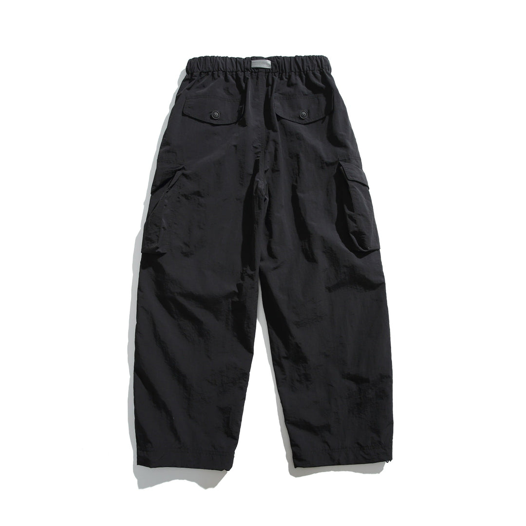 Herren Cargo-Hose im Utility‑Stil mit elastischem Bund und integriertem Gurt Nord Taschen