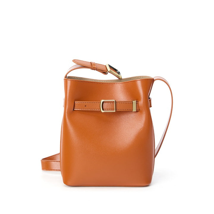 Damen praktische Ledertasche im minimalistischen Stil Nord Taschen