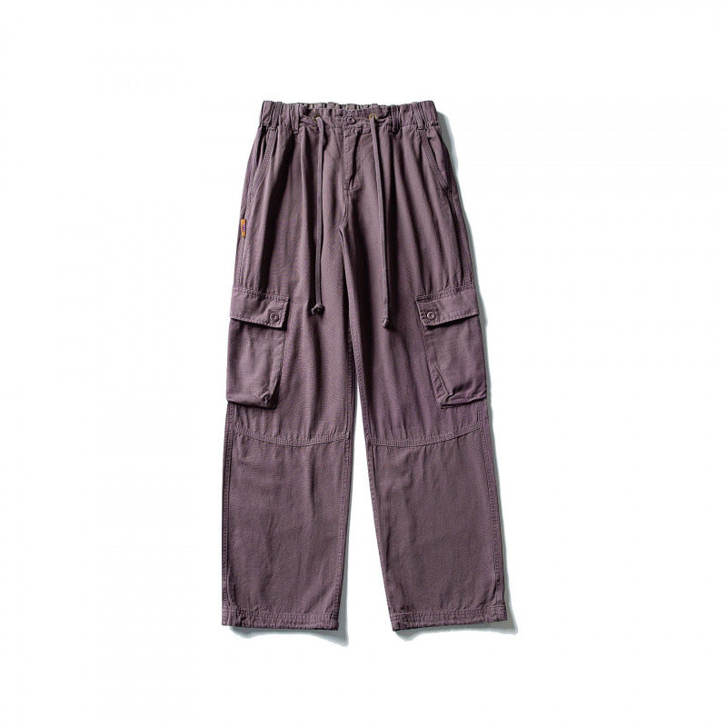 Herren Cargo-Hose mit weitem Bein, elastischem Tunnelzugbund und aufgesetzten Klappentaschen Nord Taschen