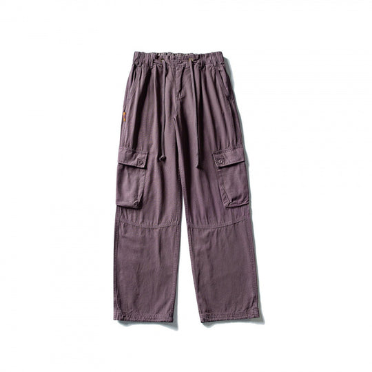 Herren Cargo-Hose mit weitem Bein, elastischem Tunnelzugbund und aufgesetzten Klappentaschen Nord Taschen