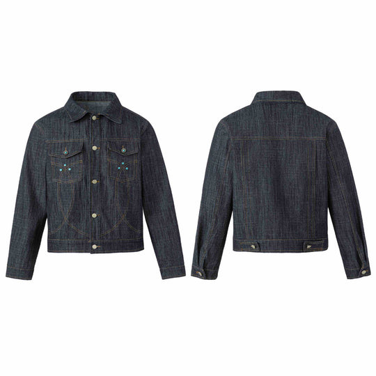 Damen Jeansblouson mit dekorativen Nieten und präzisen Ziernähten Nord Taschen