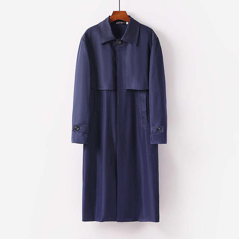 Damen leichter Trenchcoat mit verdeckter Knopfleiste und Schultercape Nord Taschen