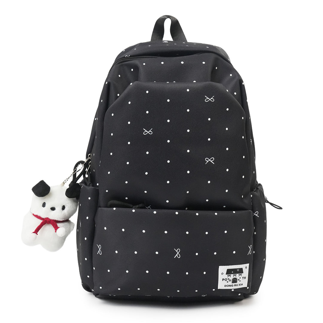 Damen Rucksack mit verspielt Polka Punkte Design und praktischen Fächern Nord Taschen