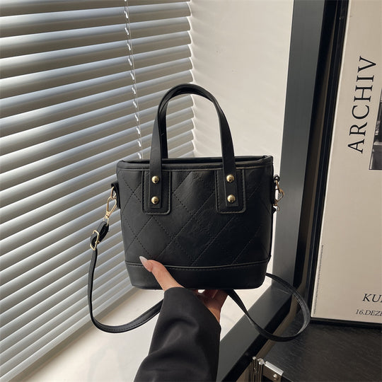 Damen elegante Mini-Bucket-Tasche mit abnehmbarem Schulterriemen Nord Taschen