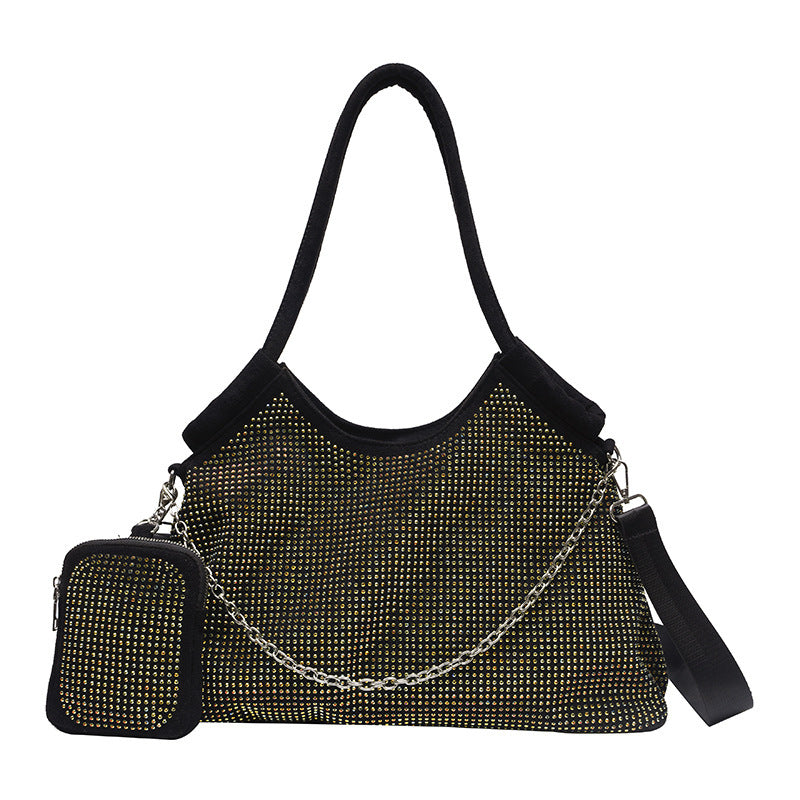 Damen modische Handtasche mit funkelnden Strassdetails Nord Taschen