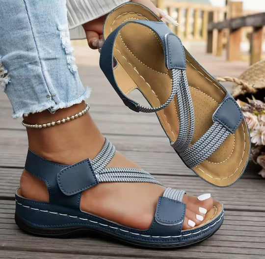 Damen Komfortable Sandalen mit verstellbaren Riemen und anatomischer Fußbettung Nord Taschen