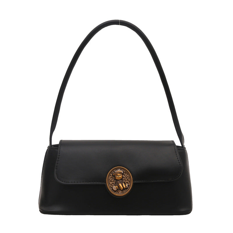 Damen elegante Umhängetasche mit goldfarbener Schnalle Nord Taschen