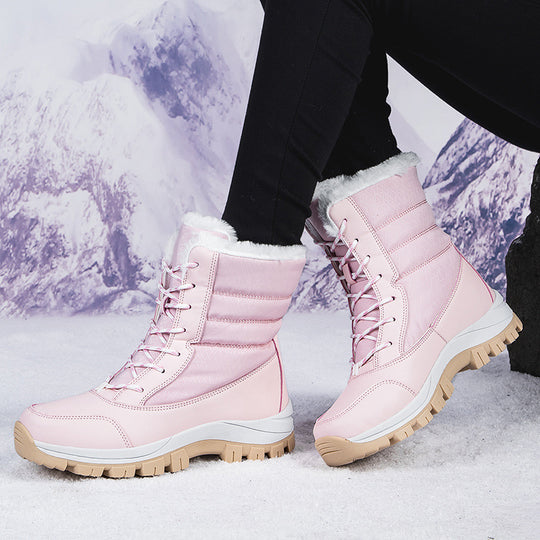 Damen Gefütterte Winterstiefel mit Kunstfellfutter, wasserabweisender Konstruktion und griffiger Profilsohle Nord Taschen