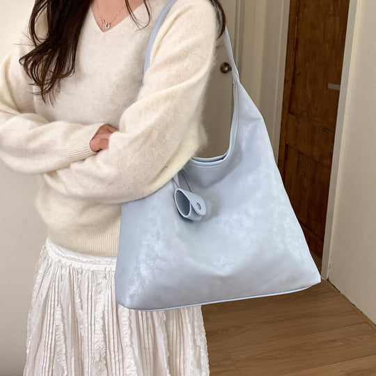 Damen Hobo-Tasche aus hochwertigem, geschmeidigem Kunstleder mit praktischem Kordelzug Nord Taschen