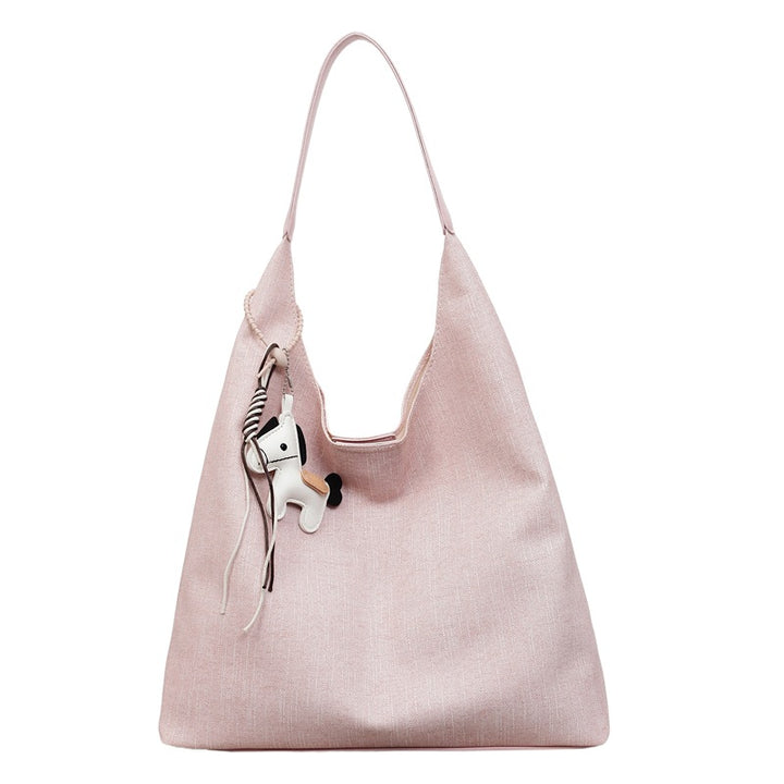 Damen lässige Stofftasche mit verspieltem Anhänger Nord Taschen