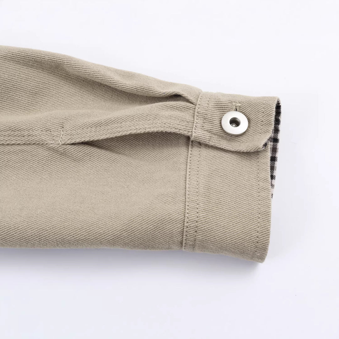 Damen Kurzblouson im Worker‑Look mit Cordkragen und Reißverschlusstasche Nord Taschen